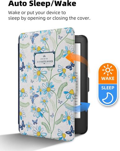 WALNEW Protective Case for 6" Kindle Paperwhite 2012-2017, Auto Sleep/Wake in Kuwait