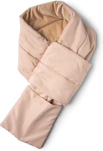 Britt's Knits Puffer Scarf for Women Warm and Comfortable Winter Scarf Stylish Women's Scarf for Cold Weather - Gray in Saudi Arabia