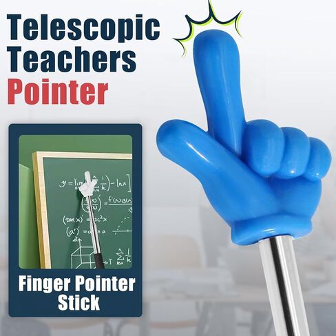 3 Pack Telescoping Teachers Pointer - Versatile Retractable Hand Pointers for Teaching and Presentations - Extendable to 21.7 Inches - Blue + Black + Pink in Saudi Arabia