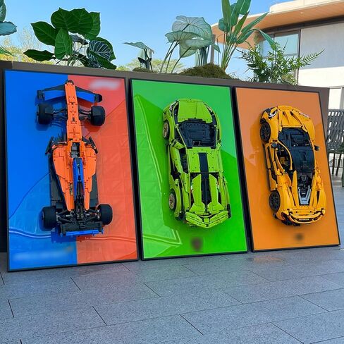 عرض لوحة الحائط لـ LEGO 42141 Technic McLaren Formula 1 ، المقتنيات البالغة للبناء على جدار سيارة LEGO ، رائعة لمحبي LEGO (فقط عرض الحائط) in Kuwait