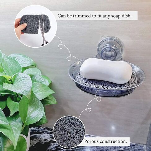 AHANDMAKER Soap Lift Pad, 16Pcs 4 Colors Soap Saver Soap Dish Holder Accessory Drains Water, Circulates Air, Extends Soap Life for Bathroom, Kitchen in Saudi Arabia