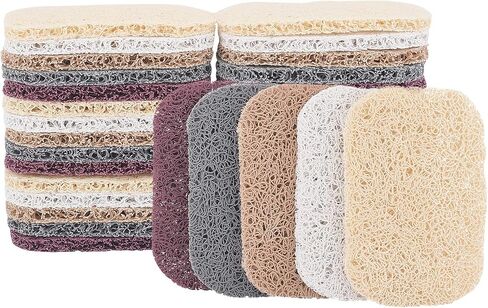 AHANDMAKER Soap Lift Pad, 16Pcs 4 Colors Soap Saver Soap Dish Holder Accessory Drains Water, Circulates Air, Extends Soap Life for Bathroom, Kitchen in Saudi Arabia