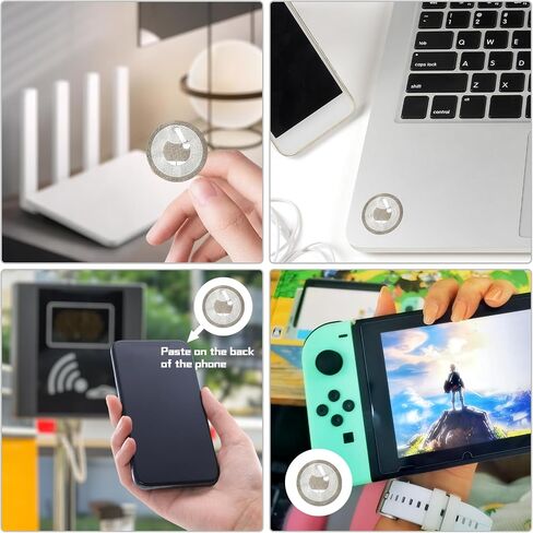 50pcs علامات ملصق NFC المضادة للمعادن NTAG213 على علامات NFC المعدنية على ملصقات لاصقة مع ذاكرة وأجهزة إعادة تمكينها مع إعادة الكتابة مع جميع الهواتف المحمولة التي تدعم NFC (50) in Kuwait