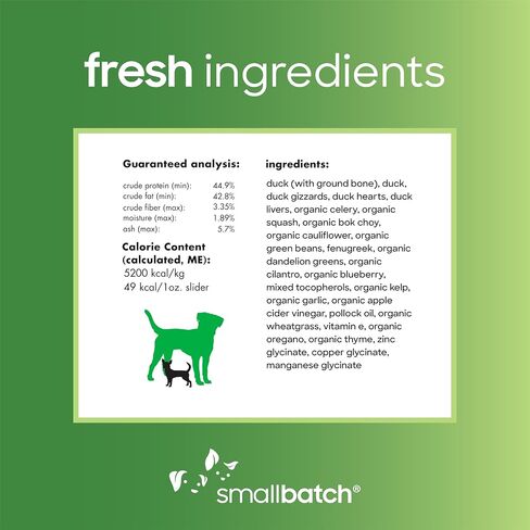 Smallbatch Pets نظام غذائي خام ممتاز مجفف بالتجميد للكلاب، وصفة دجاج، 14 أونصة، صنع في الولايات المتحدة الأمريكية، منتجات عضوية، لحم مرفوع بطريقة إنسانية، فطائر مرطّبة ومقدمة، بروتين مصدر واحد، صحي in Saudi Arabia