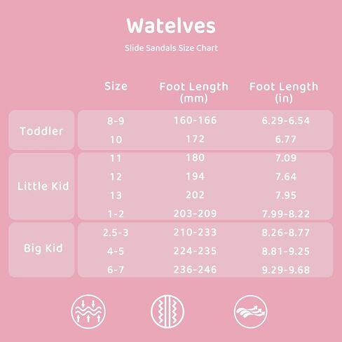 WateLves Girls Sandals Boys Slide Sandals Kids Summer Slippers Slip On Sandals for Outdoor Beach Pool Shower (Glitter Scales,30) in Kuwait