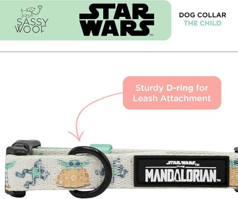 طوق الكلاب Star Wars ™ The Child - M ، قابلة للتعديل ، متينة ، مريحة وأنيقة للحيوانات الأليفة للكلاب الصغيرة in Kuwait
