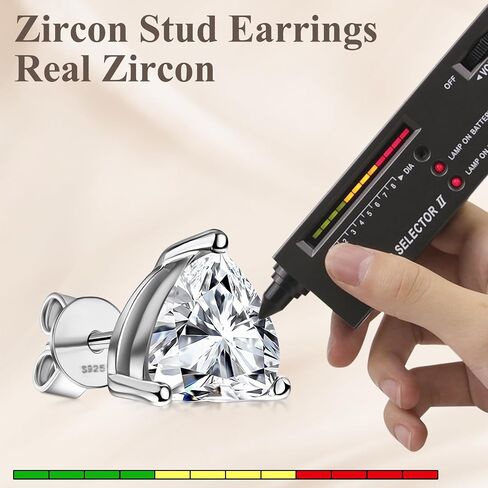 Sterling Silver Zirconia Earrings Stud Earrings Snowflake Shape, Round Cut D Color VVS1 Clarity Lab Created Diamond Earrings Studs White Gold Plated 925 Sterling Silver Jewelry for Women Men in Saudi Arabia