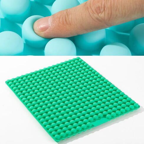 Liquid Silicone Seat Cushion with Bubble Design - Breathable Ergonomic Support for Office, Car, Wheelchair - Pressure Relief & Durable (Gray) in Saudi Arabia