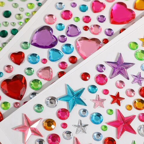 1336 ملصقات GEM PCS للصياغة ، والوجه ، والعين ، والمكياج الجسم ، الديكور DIY ، مكافآت الأطفال ، ملصقات جوهرة الأكريليك المتألقة in Saudi Arabia