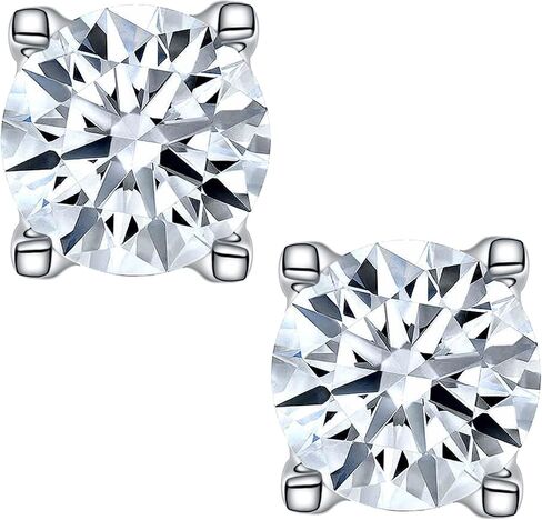SMILEST 1-2.4ct Moissanite Halo Earrings for Women Men, Princess Cushion D Color VVS1 Clarity Lab Created Moissanite Earrings 925 Sterling Silver Moissanite Earrings for Women Jewelry Birthday Gifts in Saudi Arabia