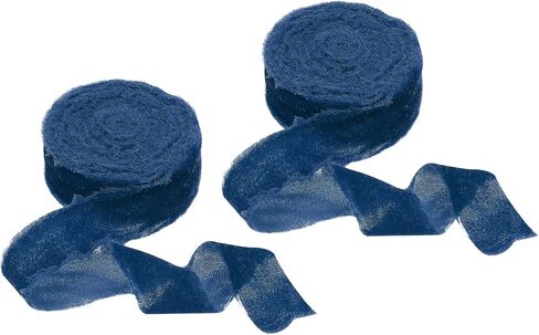 PATIKIL VELVET RIBBON 1.2 بوصة × 3 ياردة ، 2 لفة مجردة المصنوعة يدويًا متوترة يدويًا شرائط عتيقة للهدية ، زخرفة الزفاف الزفاف الزفاف الزفاف الزفاف ، الصدأ الأحمر in Saudi Arabia