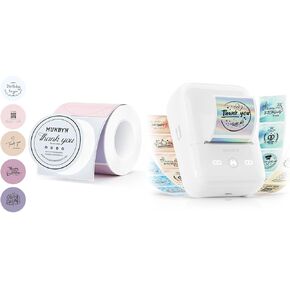 MUNBYN 2 Inch Circle Thermal Sticker Labels FM226 Label Maker