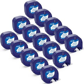 15 Pack 91331 استبدال لـ Dymo Letratag Label Maker إعادة ملء بلاستيك أبيض متوافق مع Dymo Letra Tag Printers LT 100H 100T Plus 200b