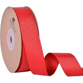 Wrapaholic 7/8 Inch 25 Yard White Grosgrain Ribbon Roll ، شريط مميز للحرف اليدوية للهدية باقات الزفاف.