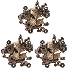 30 Sets Bronze Snap Fastener Snaps for Sewing Snaps for Leather Jacket Buttons Snap Buttons Replacement Magnetic Wallet Vintage Decor Purses Fasteners Clasp Button Antique Brass