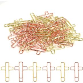 50 PCS Cross Paper Clips for Bible Bible Study Supplies Bible and Journal Cross Paper Clips Christian Journaling Supplies