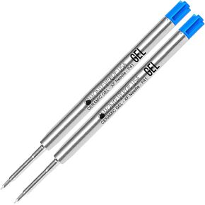 Lanier Combo Pack - 2 Pack - Monteverde® Capless Cedless Gel ™ P41 Enk Enclable مع معظم أقلام Parker® Ballpoint - Blue (0.5 مم إضافي)
