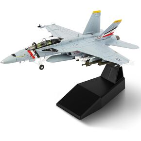 Hanghang 1/100 طائرة نموذجية طراز F/A-18F Super Hornet （إصدار Pounty Hunters） ALLOY Fighter Model Airplane للمجموعات والعروض