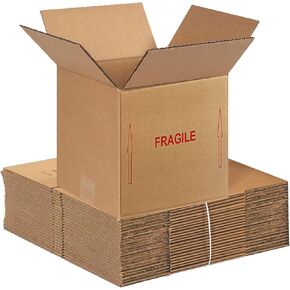 Royal House Moving Boxes ، صندوق من الورق المقوى المموج للشحن والبريد والتعبئة والتغليف والتخزين (X-Large 26x20x14 (Pack 12))