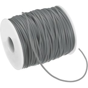 Hollow Pipe Tubing Rubber Cord, 27.3 Yards 3mm Stretchy String with 1.5mm Hole Elastic Strings Barber Cords for Jewelry Making/DIY Crafts/Necklaces/Bracelets [Yellowish Green]