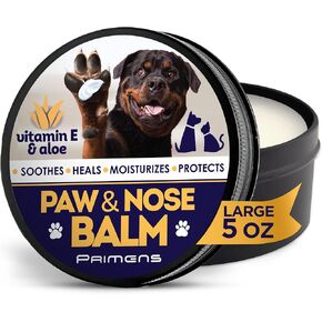 Natural Revitalizing Dog Paw Pad Balm & Nose - 60g Lick Safe Moisturizer for Cracked Paws Protection, Nourish Repair Damage, Dryness, Heat, Winter Snow With Vitamin E & Aloe - Pet Cat Dogs Wax