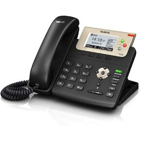 Yealink T23G IP هاتف ، 3 أسطر. 2.8 بوصة LCD الرسومية. Dual-Port 10/100 Ethernet ، 802.3AF POE ، محول الطاقة غير مدرج (SIP-T23G) (متجدد)