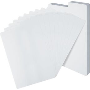 100 Pack 7x11 Inch Comic Book Dividers, White Frosted Card Separator, Plastic Comic Book Dividers for Comic Book Storage Boxes