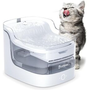 نافورة ماء Cat 2L موزع مياه الحيوانات الأليفة الأوتوماتيكية للقطط والكلاب 8 طبقة Cat Fountain Fountain Fountain 2.4G WIFI المواد الغذائية الفائقة (PF1L)