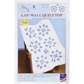 Jack Dempsey Needle Art XX Star Lap Quilt