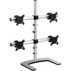 ATDEC Quad/Triple/Dual/Single Monitor Desk Mount - قاعدة بذاتها - أحمال تصل إلى 17.6 رطل مسطح أو 13.5 رطل منحني - Vesa 75x75 ، 100x100 - إصدار عرض سريع ، ميل ، عموم ، المناظر الطبيعية/صورة
