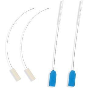 4pcs Serger Needle Threader Long Needle Threaders for Punch Needles Embroidery Floss Cross Stitch DIY Sewing Craft Works overlocker Threader Set for Looper and Needle