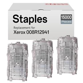 3-pack 008R12941 خرطوشة دبقية متوافقة مع Xerox 008R12941 8R12941 Staples Cartridges chartridges for Phaser 7760 Workcentre 7500 7800 Series Stapler EH-C591XA (3 Cartridges ، 5،000 Staples)