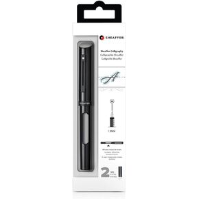Sheaffer 93400 Fountain Fountain Pen (غرامة) أسود مع تقليم أسود