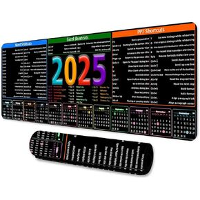 Excel كبير mousepad 31.5x11.8x0.12 بوصة وسادة الماوس أسود ألعاب للمكاتب للمكاتب منصات الماوس للرجال والنساء 2025 PAD BDOKMN1