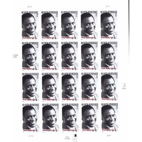 USPS Paul Robeson Collectible Stamp Sheet