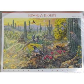 Postage Stamp US Scott 3293 Sonoran Desert Full Sheet of Ten 33 Cent Stamps by USPS