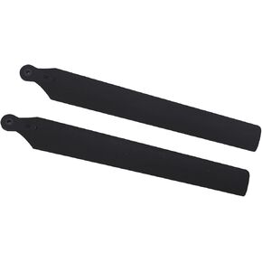 2PCS RC Helicopter Rotor Blades, Plastic RC Helicopter Main Rotor Propeller Replacement Spare Parts for K200 Maintenance Black