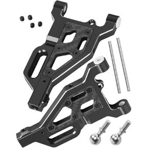 Aluminum Front Lower Suspension A Arms Upgrades Part for 1/8 Typhon 6S,1/7 Felony 6S BLX Infraction 6S BLX Limitless 6S BLX,2pcs Front Lower Arms Hops up w/Pivot Balls,Black