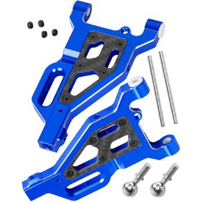 التعليق الأمامي السفلي من الألومنيوم جزء من ترقيات الأسلحة ل 1/8 Typhon 6s ، 1/7 جناية 6S BLX مخالفة 6S BLX LIMELING 6S BLX ، 2PCS القفزات السفلية السفلى للأذرع مع كرات محورية ، أسود ، أسود in Kuwait