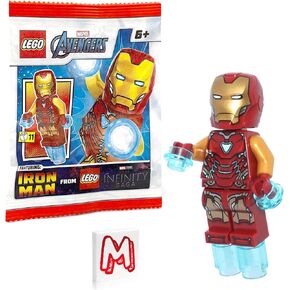 Lego Marvel Super Heroes Avengers Endgame Minifigure - Iron Man Mark 85 Armor (مع Blasters) 76131