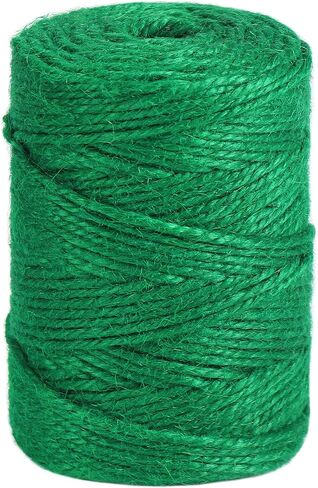 Tenn Well Jute Garden Twine ، 328 قدمًا 3 ملم من الطماطم الثقيلة ، وروابط نباتية خضراء للحدائق ، ونباتات التسلق ، والخضروات ، وصياغة in Kuwait