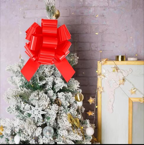 12 Inch Large Red Bows,1PCS Big Bow for Present,Giant Bow Suitable for Bikes,Appliances,Big Gift Box,Table Decorations and New House Decorations(Paint Red) in Saudi Arabia