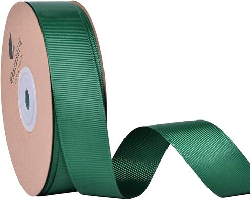 WRAPAHOLIC 7/8 Inch 25 Yard White Grosgrain Ribbon Roll,Premium Craft Ribbon for Gift Wrapping Floral Bouquets Wedding Invitation Card Party Decoration in Saudi Arabia