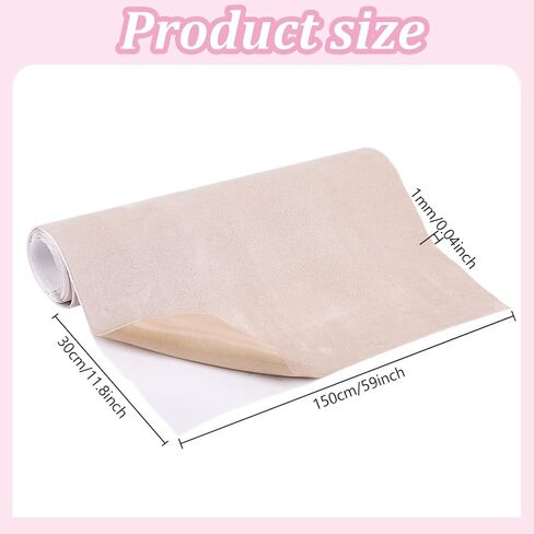 11.8 "L x 59" W suede flug wrap microfiber fabric self-admivive look look red self underfild film diy peel film film form for car interior decor in Saudi Arabia