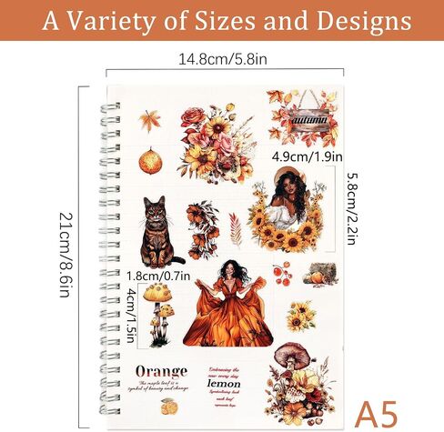 PET Tape Stickers for Scrapbooking, Animal Washi Tape Set Journal Stickers for Adult Women, Die Cut Transparent Stickers for Junk Journal, Collage, Craft Project in Saudi Arabia