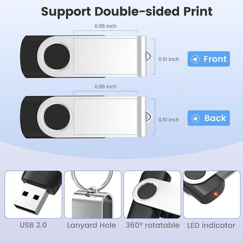 16GB Flash Drive 20 Pack, ABLAZE USB 2.0 Memory Stick with Lanyards in Saudi Arabia