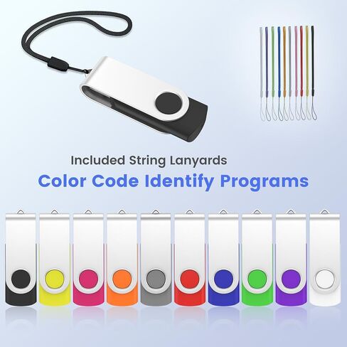 16GB Flash Drive 20 Pack, ABLAZE USB 2.0 Memory Stick with Lanyards in Kuwait