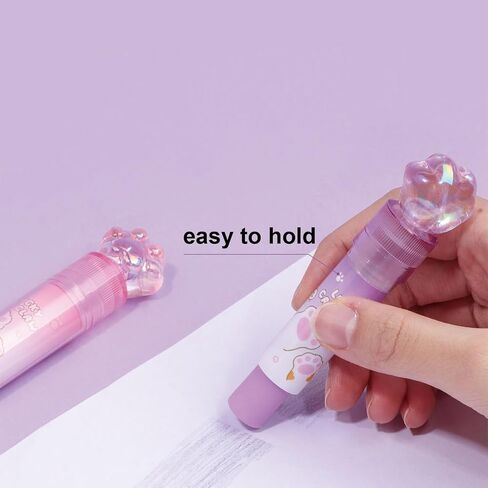 4 Pcs Mechanical Pencils and Erasers, 0.5mm Cute Mechanical Pencil Kawaii Cartoon Pencils School Pencil for Kids Students Girls Women (2Pcs Pencil + 2Pcs Eraser) in Saudi Arabia