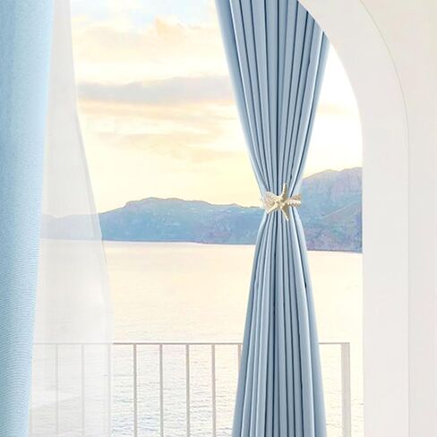4 Pcs Natural Starfish Curtain Tiebacks Rope Drape Tie Band Drapery Holdbacks Room Décor in Kuwait