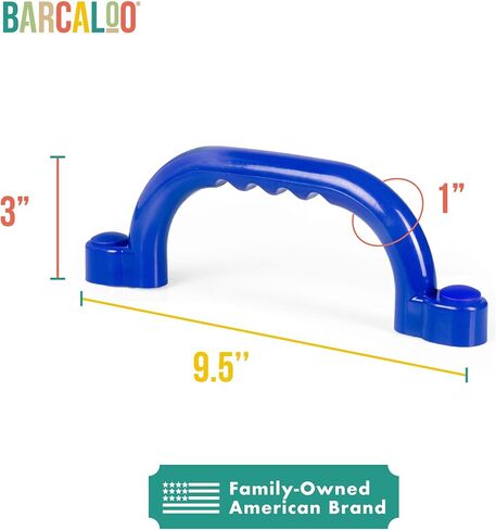 Playground Safety Handles - Outdoor Yellow Grab Handle Bars, Plastic Tree House or Playhouse Accessories, Backyard Playset Equipment Replacement Safety Parts for Monkey Bars, Jungle Gym, and More in Kuwait